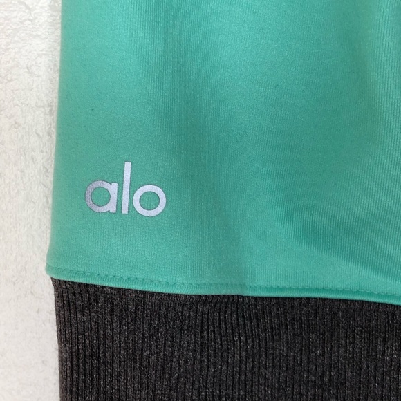 ALO YOGA GODDESS LEGGING | AGAVE/STORMY HEATHER S - Picture 10 of 11